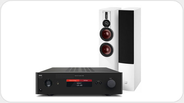 DALI Rubicon 6 und NAD C388 Stereo Paket *highgloss weiss* DA416388
