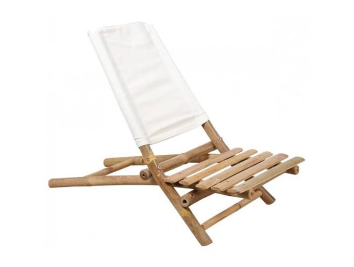 Chaise de plage pliable en bambou