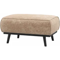 Hocker Statement aus Samt-Chenille, modern und luxuriös, pfirsich-rosa, 80 x 55 x 40 cm