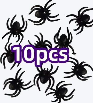Uplift Picks Realistic Fake Cockroach Prank Toy Set spider (10 Pcs)