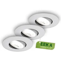 Briloner, Einbauleuchte, Ultra-effiziente & ultraflache LED-Einbauleuchte - Modul mit Energieeffizienzklasse A (Kunststoff)