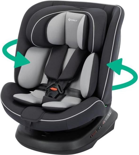 Safety 1st Cosmo I-Safe I-Size autostoeltje, 360 graden draaibaar, zwart, 40 - 150 cm