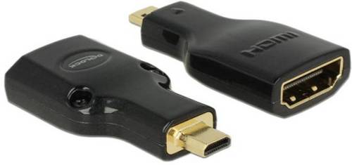 Delock 65664 HDMI Adapter [1x Mini HDMI - 1x HDMI-Buchse] Schwarz