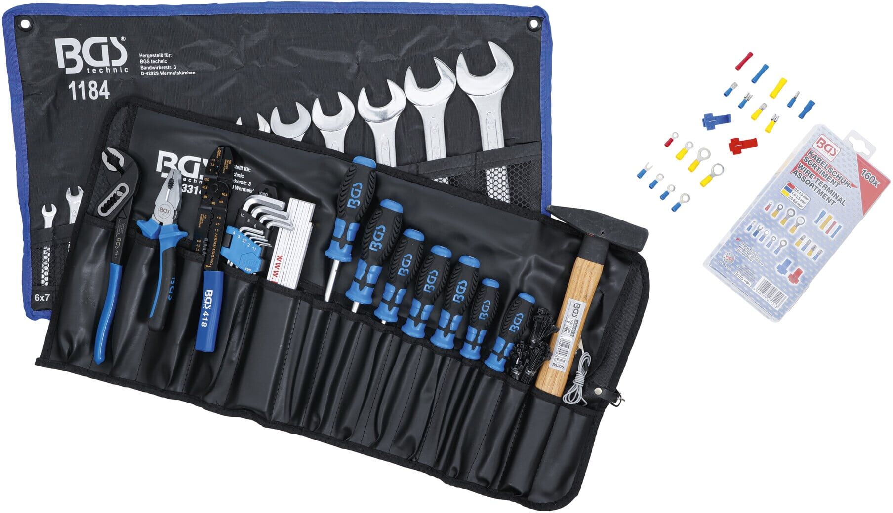 BGS Werkzeugsortiment in Rolltasche 270 teilig ; BGS technic (3322)
