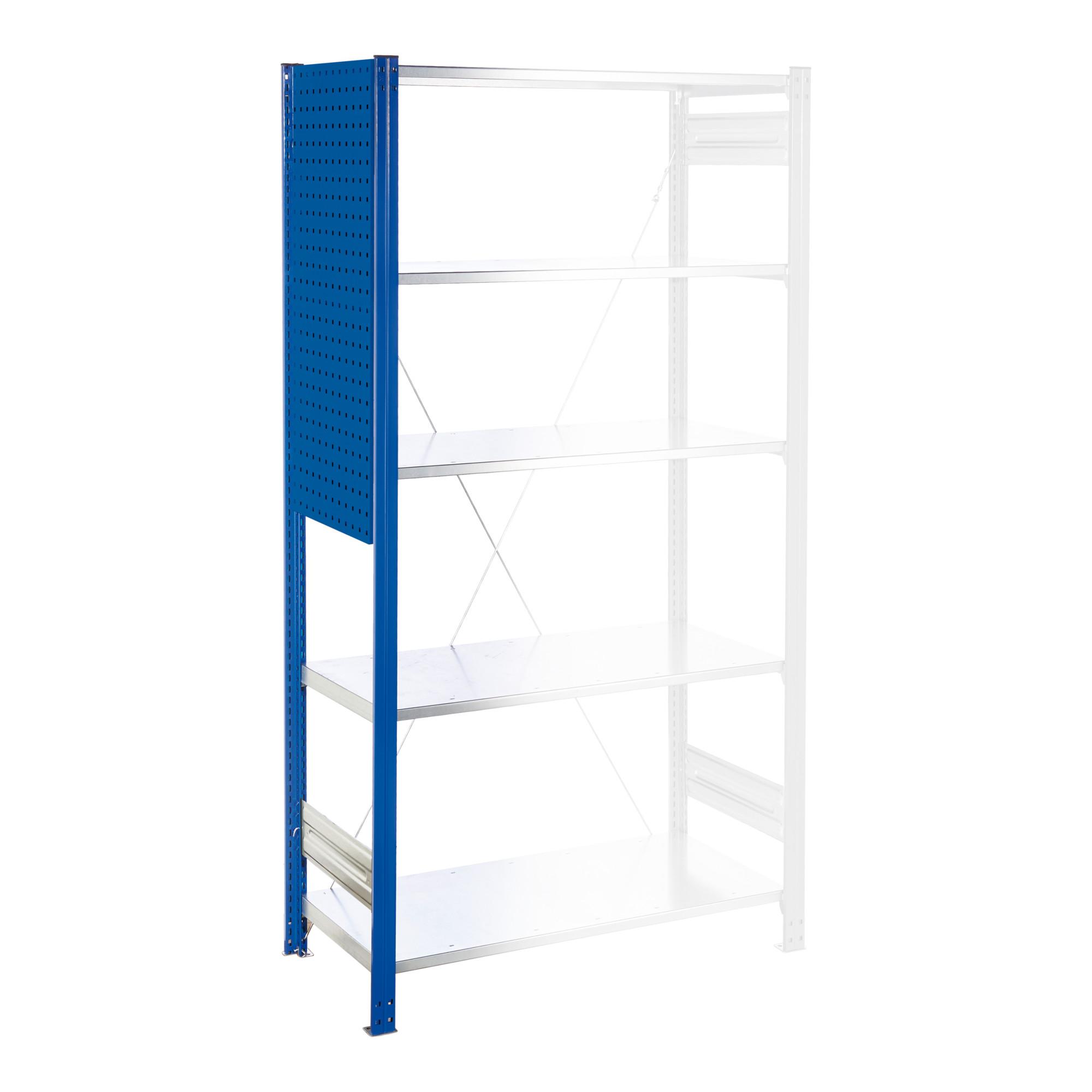Kappes Regalseitenwand RasterPlan Lochplatten H1000 x B450 mm inkl. Befestigung RAL 5010 (4001.02.1021)