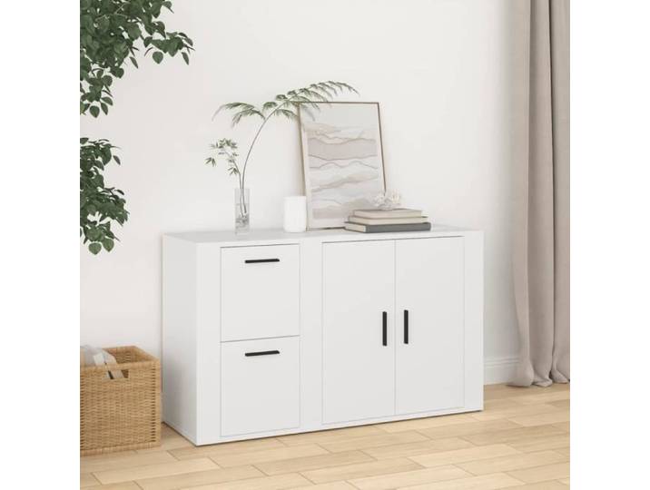 BEST Buffet de rangement enfilade - Buffet Blanc 100x33x59 5 cm Bois d'ingénierie fr9042
