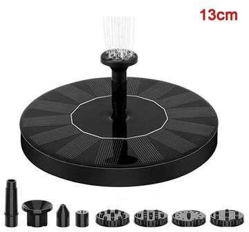 Inspire Curations Mini Solar Water Fountain Floating Pond & Bird Bath Decor b13
