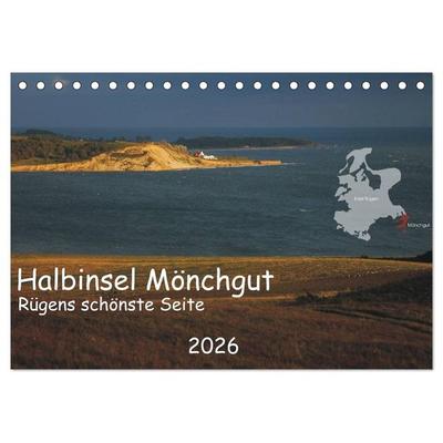 Halbinsel Mönchgut - Rügens schönste Seite (Tischkalender 2026 DIN A5 quer), CALVENDO Monatskalender