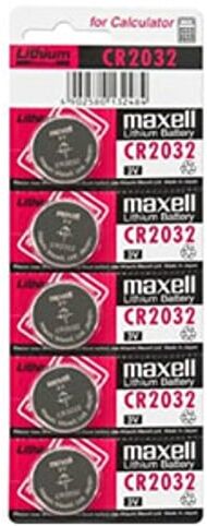 Maxell CR2032   Pilha de Botão Litio   5 unidades