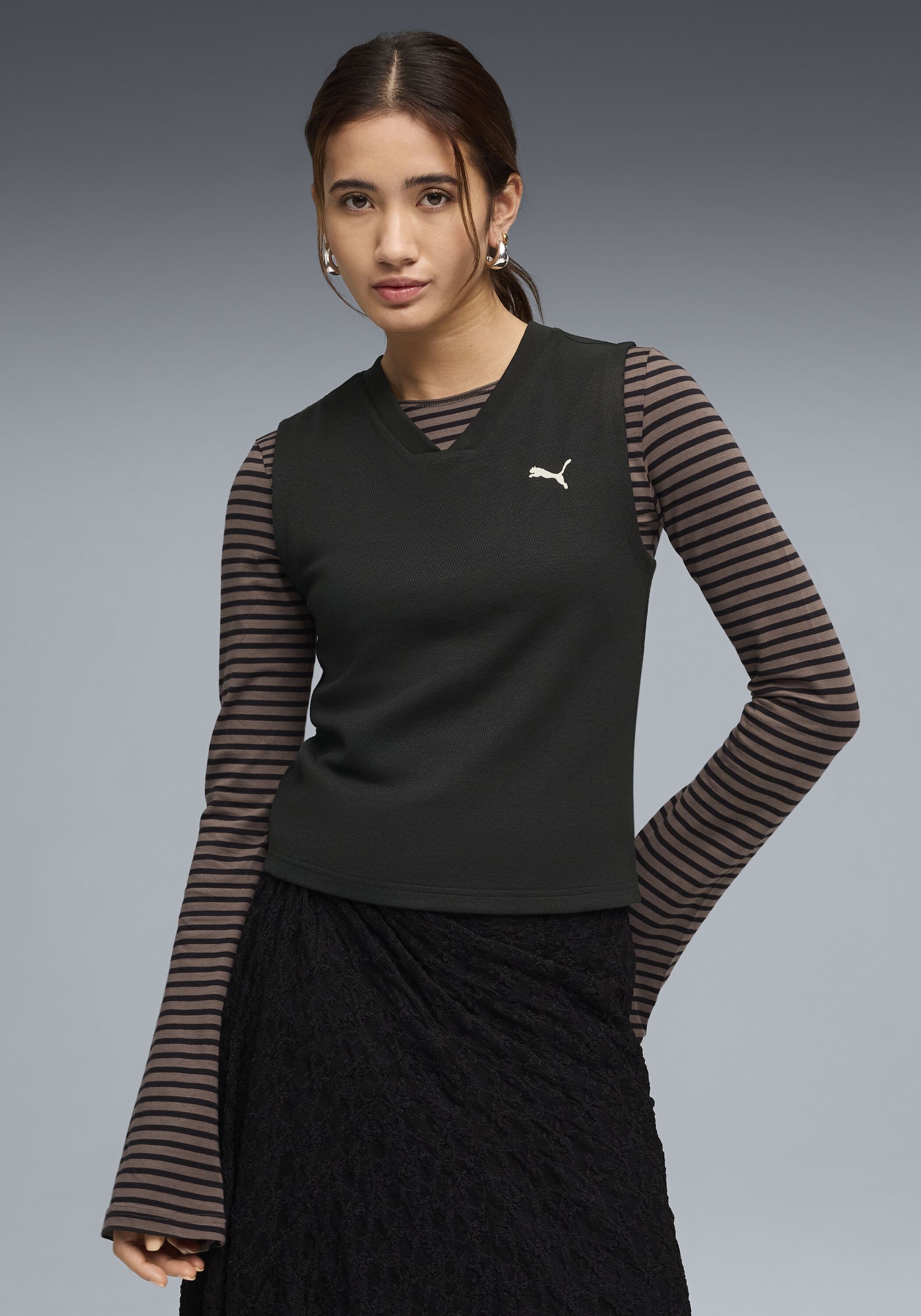 Tanktop PUMA "CLASS COMFORT TANK", Damen, Gr. XL, schwarz (puma schwarz), Netz, Obermaterial: 60% Baumwolle, 40% Polyester, unifarben, comfort fit normal, Rundhals, Tops Tanktop, sportlicher Stil, ärmellos, Rundhalsausschnitt, ohne Kapuze puma schwarz XL