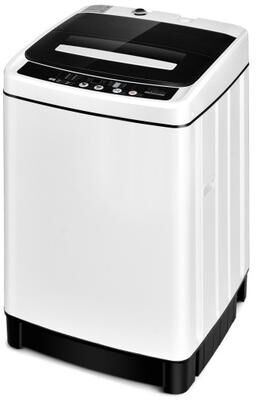 Costway Full-Automatic Washing Machine 1.5 Cubic Feet 11 LBS Washer-White