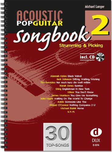 Michael Langer - Acoustic Pop Guitar Songbook 2 Strumming & Picking - Preis vom 09.10.2026 07:28:09 h