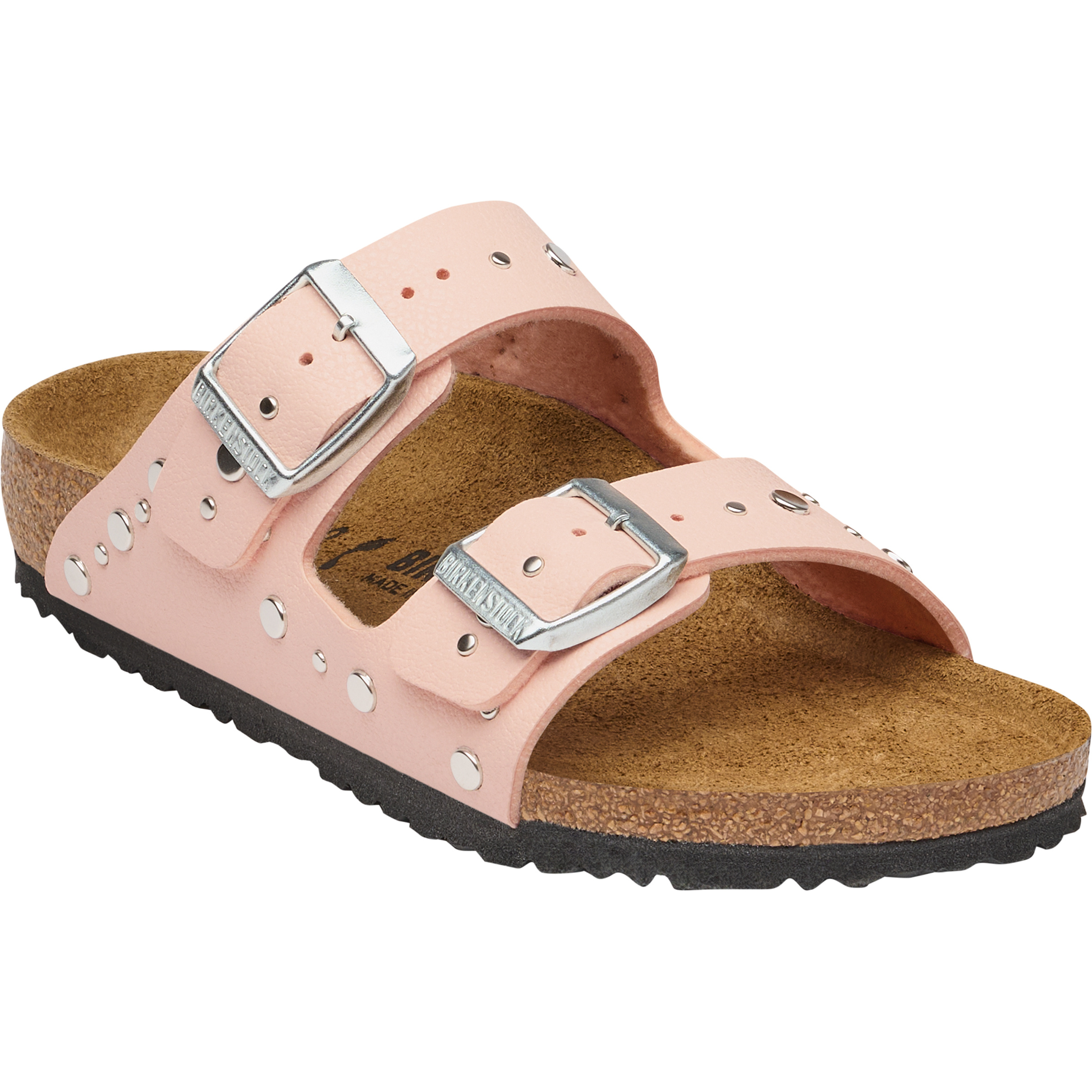 Birkenstock Arizona Rivet Border Birkibuc Narrow Sandalen Kinder Sandalen rosa Größe 34 Lifestyle
