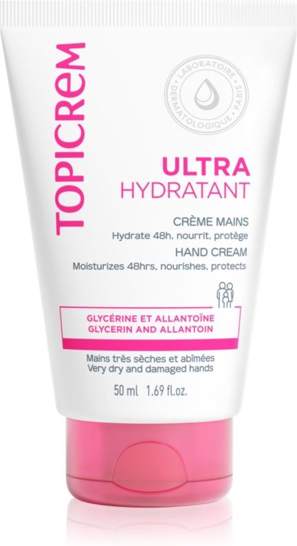 Topicrem UH BODY Ultra-Moisturizing Hand Cream crème hydratante pour la peau sèche et gercée des mains 50 ml