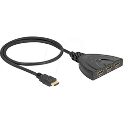 DELOCK 18649 - HDMI Switch, 3 Port, 8K 60 Hz, 60 cm
