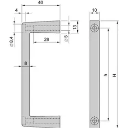 Schroff Frontgriffe - FRONTGRIFFE 3HE MULTIPAC(2X), Serverschrank Zubehör, Silber