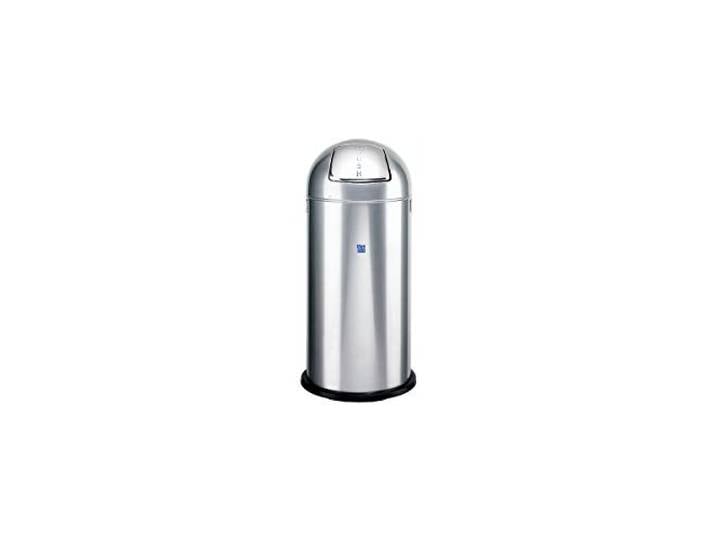 Alco Abfalleimer mit Push-Klappe HxBxT 84 x 37 x 37 cm Weiß