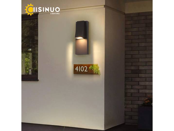 Applique murale LED noire rétro, imperméable, éclairage d'extérieur, couleur noire, 96v 220v, idéal pour un jardin, une véranda ou la rue, 18W