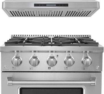Proline Range Hoods "Proline 30"" Dual Fuel Range + Hood Bundle   Save 10%"