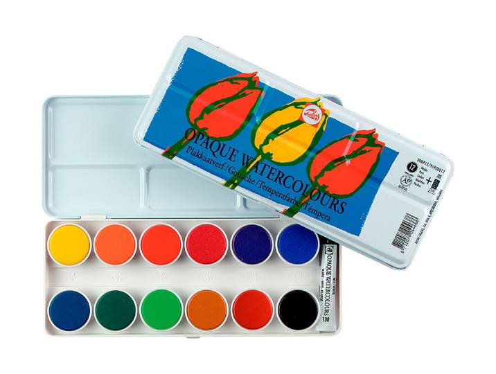 Talens Wasserfarben Tempera 30 Näpfchen