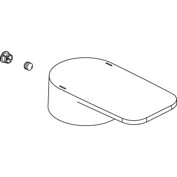 Ideal Standard Griff TONIC II, mit Logo, Chrom A860917AA