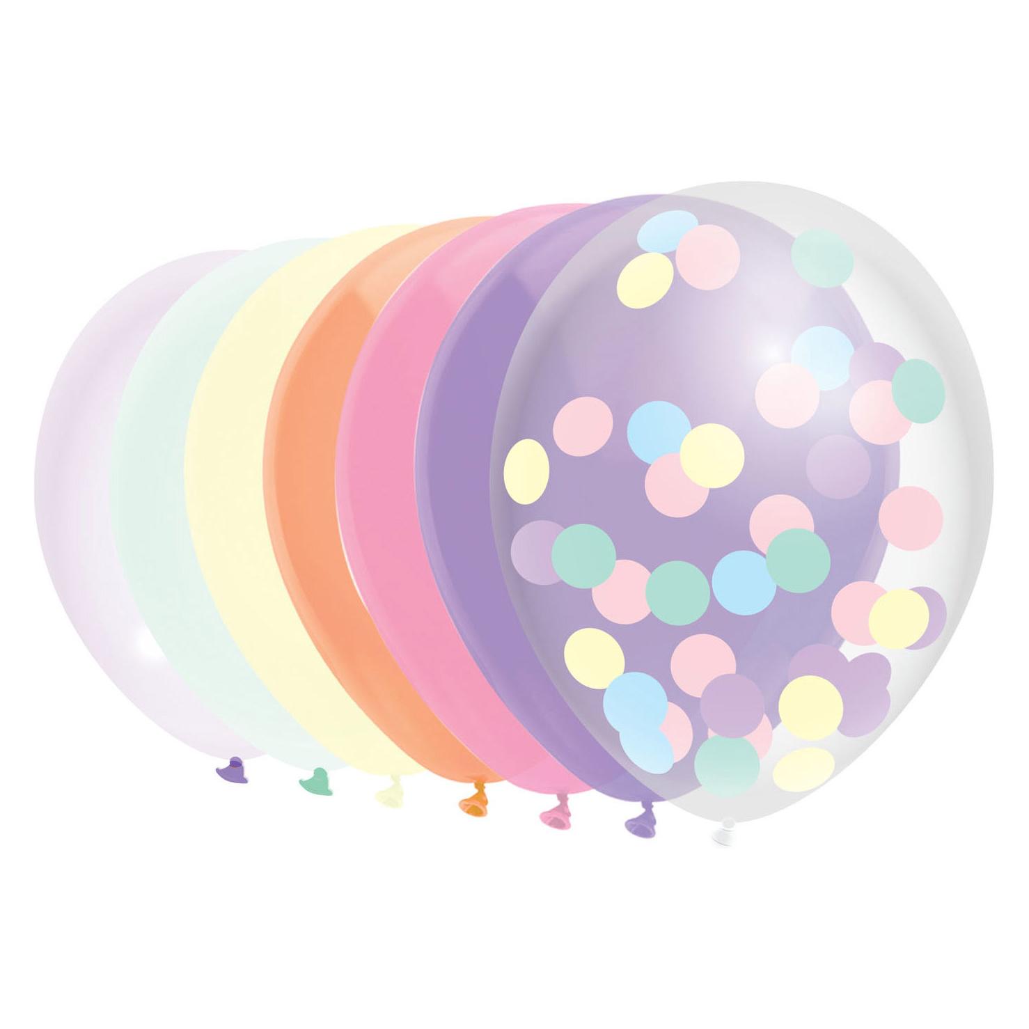 Haza Witbaard Luftballons Pastell, 10 Stück. (10x) (21206780)