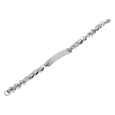 Armband ADELIA´S "Armband aus Edelstahl 21,5 cm", silber, Armbänder, Damen, 22cm, Edelstahl, Armband, Zum Verschenken – ideal zum einen besonderen Tag