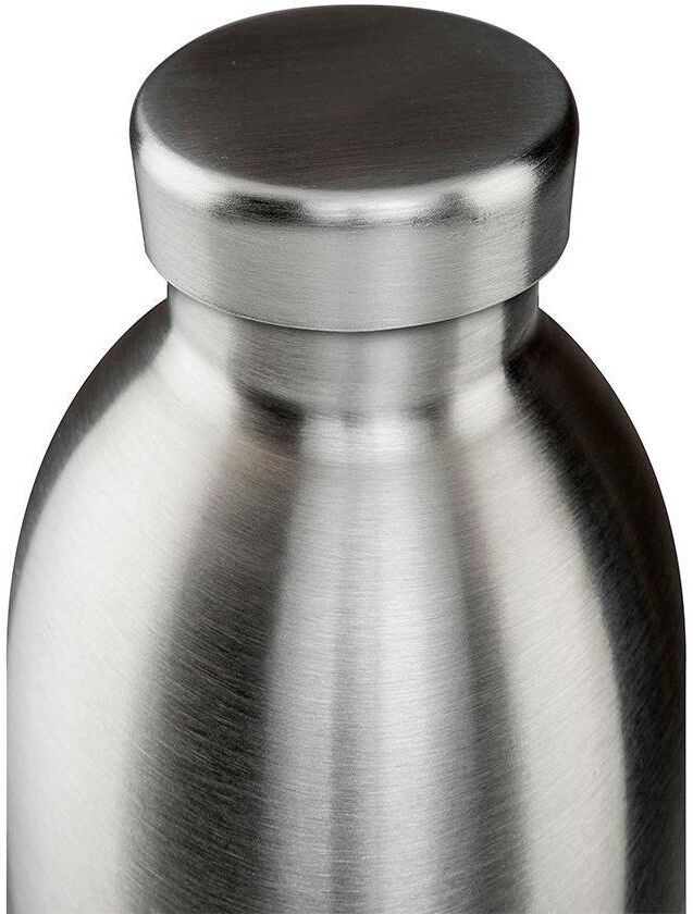 Thermoflasche 24 BOTTLES "Clima", silber (silberfarben), Trinkflaschen, 330ml, Edelstahl, Thermoflasche, H:15cm silberfarben 330ml
