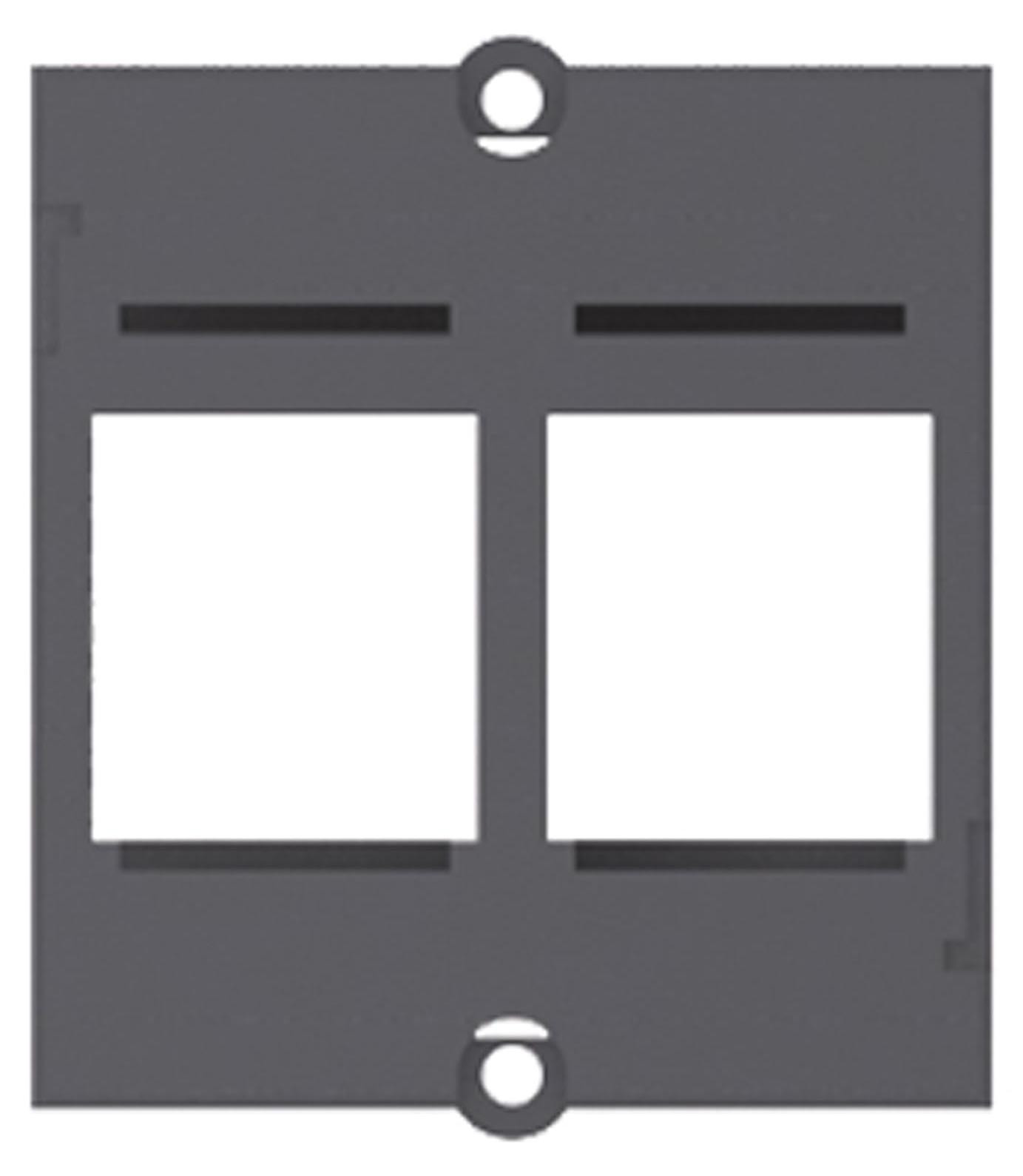 Bachmann Custom Modulaire frames met 2x Keystone, zwart