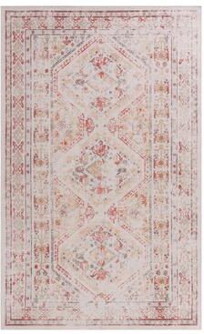 Klair Living MAVAL Beige Washable Non-Shedding Area Rug