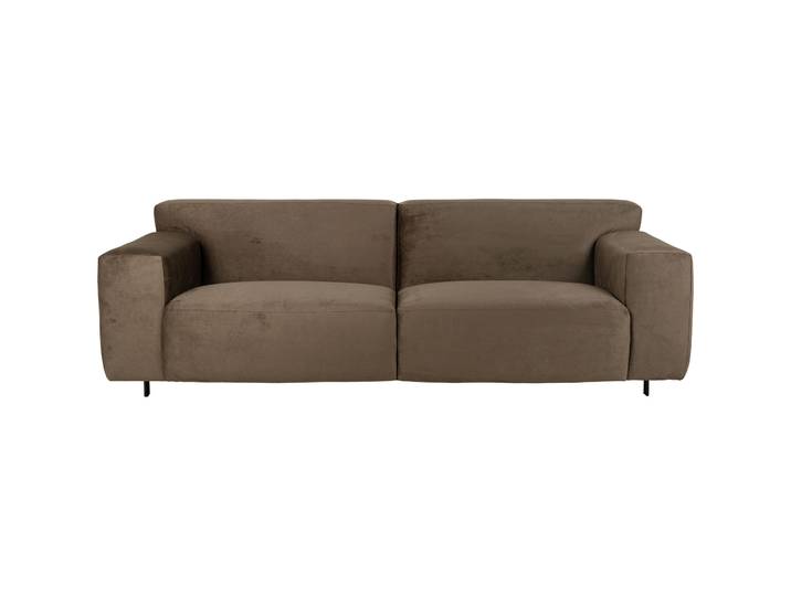 Stilvolles Sofa Vada Stoff braun B 230 cm T 94 cm - Sofa