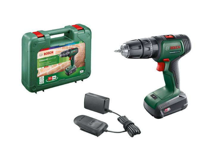 Bosch UniversalImpact 18V (1x1,5 Ah) Akku-Zweigang-Schlagbohrschrauber