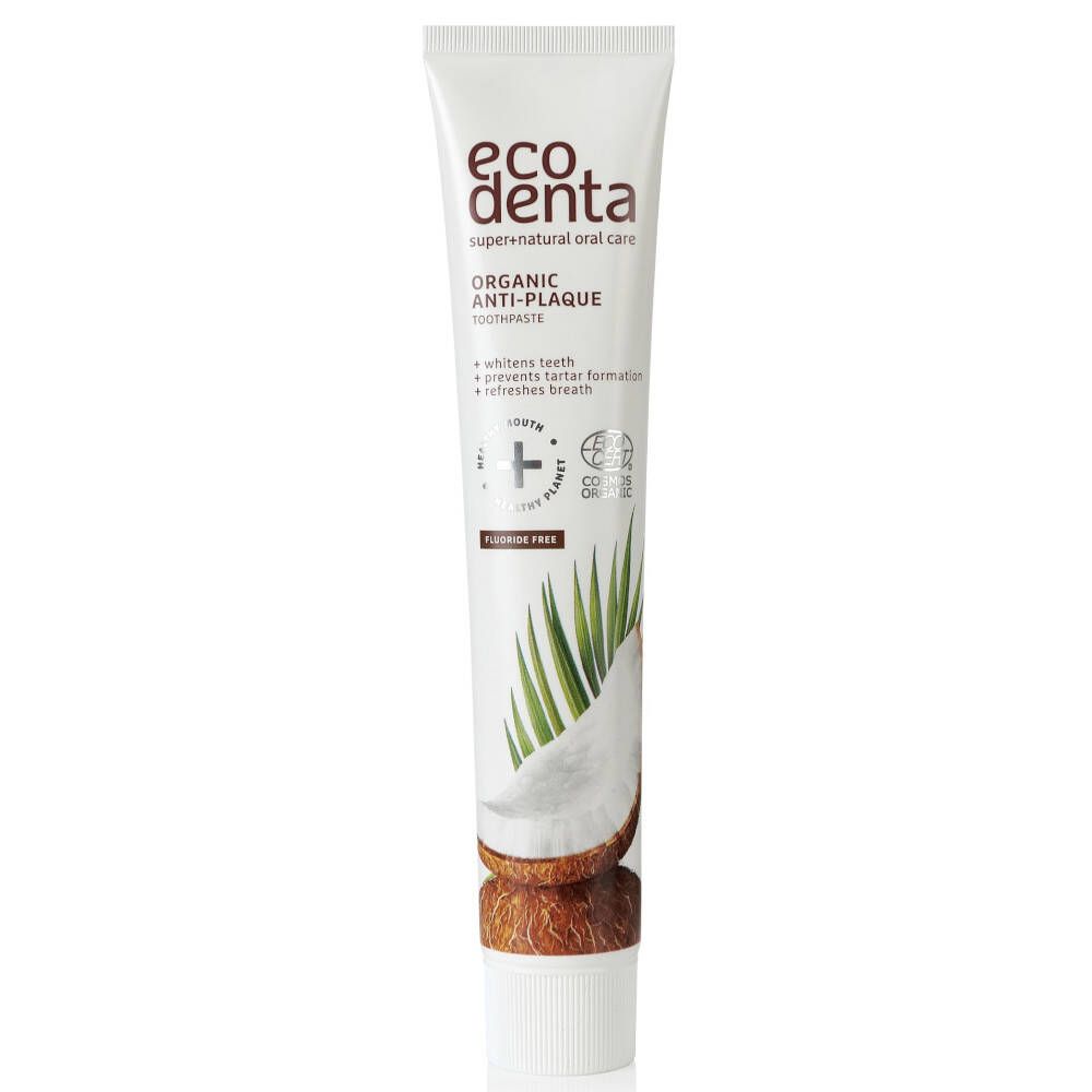 Ecodenta Organic Anti-Plaque Tandpasta Kokos Bio 75 ml Zahnpasta