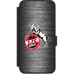 Nivocase Klapphülle für Samsung Galaxy A56 5G Handyhülle aus Kunst Leder NIVOflip schwarz 1. FC Köln (Samsung Galaxy A56 5G), Smartphone Hülle, Schwarz