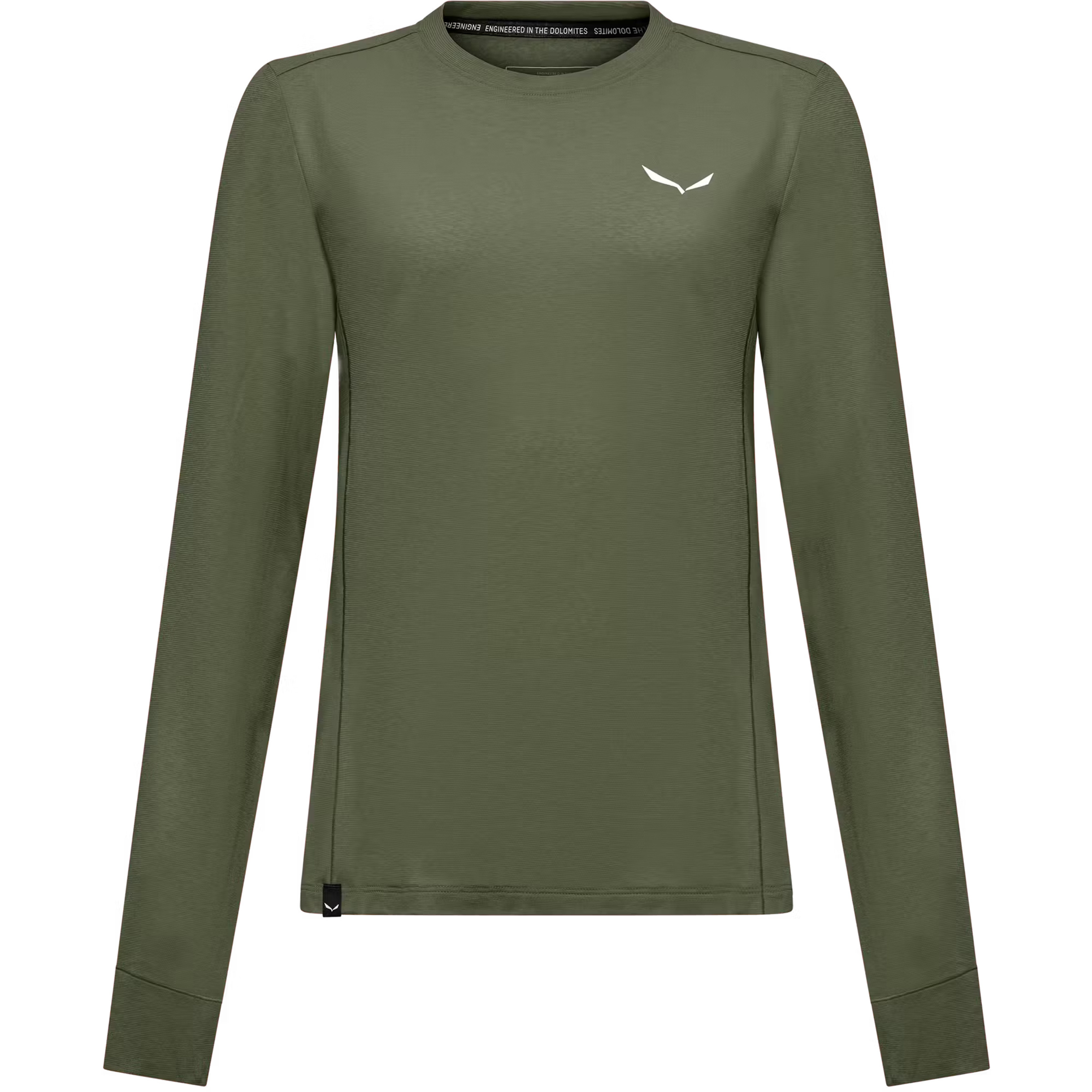 Salewa Puez Dry Damen Longsleeves oliv Größe M Trekking Lyocell (Tencel)