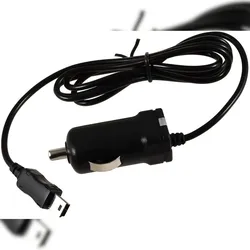 Powery KfZ-Ladekabel mit integr. TMC-Antenne 12-24V für Navigon 70 Plus Live mit Mini-USB