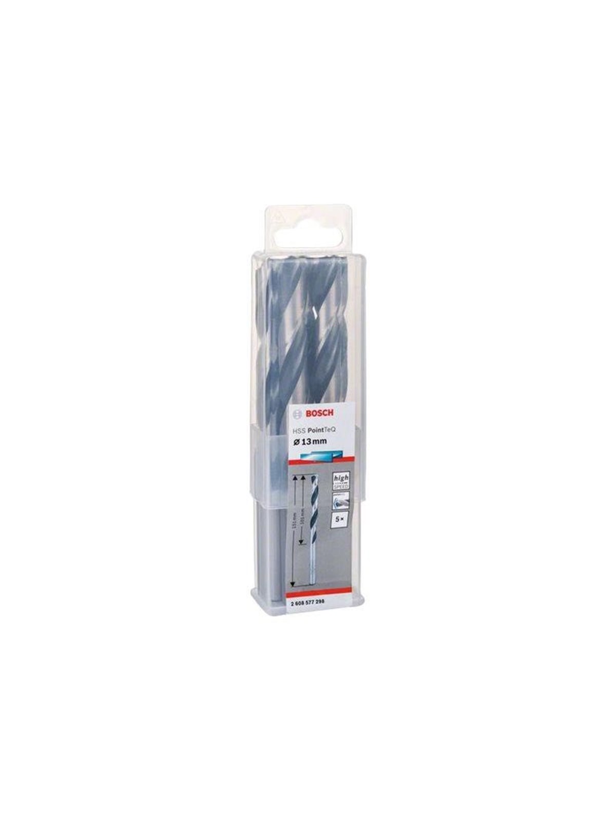Bosch HSS PointTeQ Drill Bit 13mm 5pcs