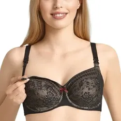 Anita BH Fleur Underwire Nursing Bra Schwarz Polyamid G 75 Damen