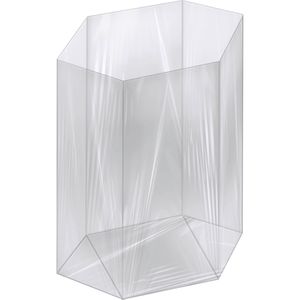Folia Geschenktüte 480 neutral transparent, Bodenbeutel, 95 x 160mm, PP, 10 Stück