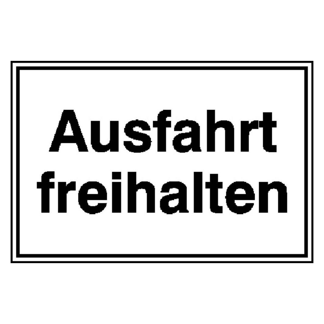 SafetyMarking Hinweisschild Ausfahrt freihalten (11.5238)