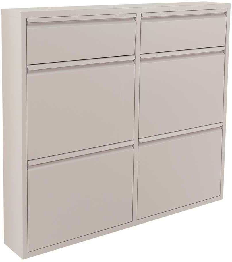 Pharao24.de Schuhkipper in Taupe pulverbeschichtet die Wandmontage