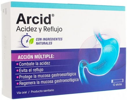 Arcid Heartburn and Reflux Sticks 12 x 10 ml