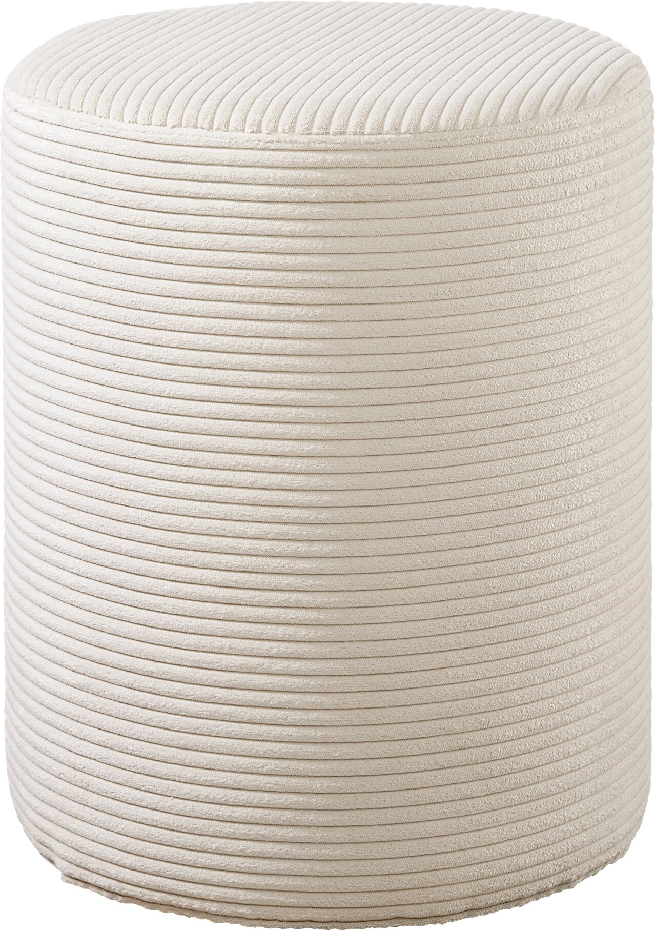 Polsterhocker MAINTAL "Wiesenbach", beige (creme, natur), Cord, Hocker, Polsterhocker, in Cord Bezug creme, natur Cord