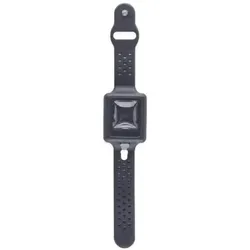 Cleands, Erste Hilfe Set, Armband mit Hand Sanitizer Wiederaufladbarer Spender mit Alkohol-Gel Schwarz (Erste Hilfe Set Zubehör)