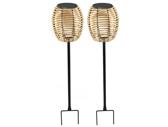2 Balises Solaires Puissant À Piquer Bavina H72cm