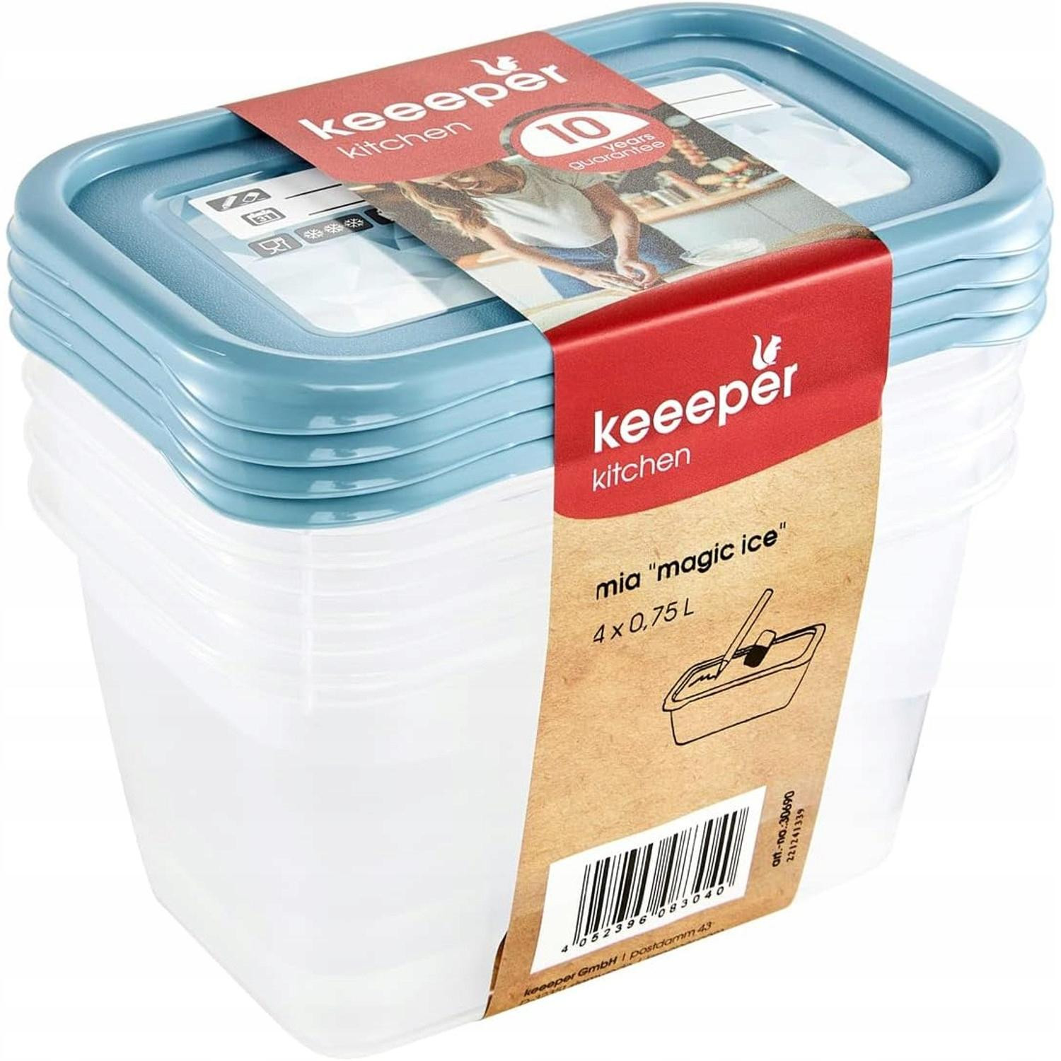 Keeeper Vriesdosenset Mia Magic Ice, 4x 0,75 liter