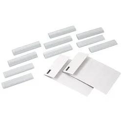 HAN Beschriftungsschilder mit Clip transparent - 10 Stück