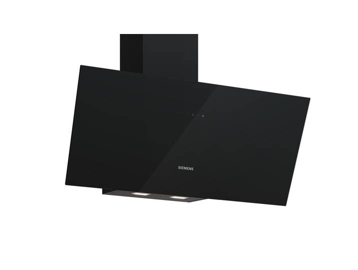 SIEMENS Kopffreihaube LC95KDF61 , Energieeffizienz: B, schwarz, B:89cm H:30,9cm T:39,9cm, Dunstabzugshauben, LED-Beleuchtung und Doppelfiltersystem für frische Küchenluft, Kopffreihaube