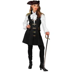 Thetru Piratenweste mit Epauletten für Damen (XXL)