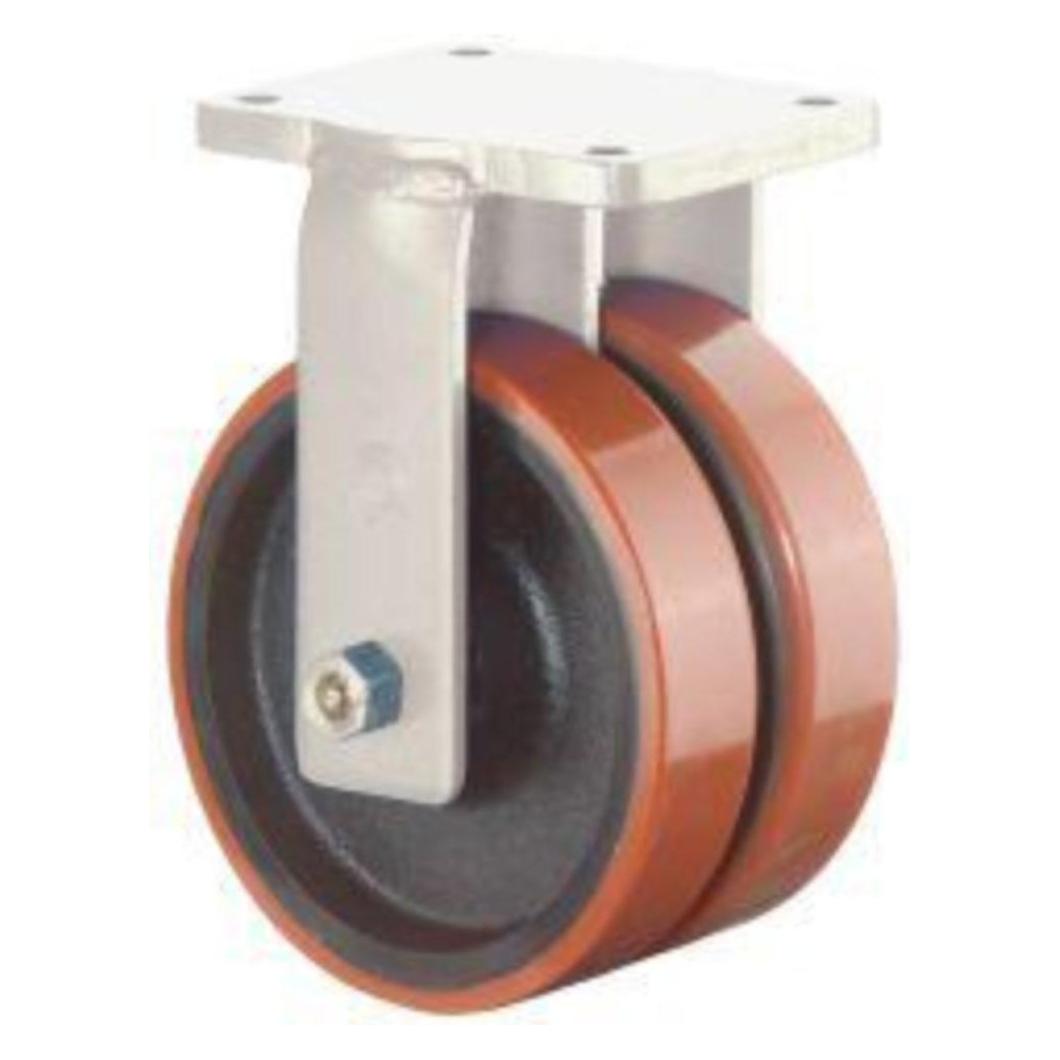 BS Rollen Dopp-Bockr.250mm S110.C10Platte,Polyure Guss,KL S110.C10.250 (228235)